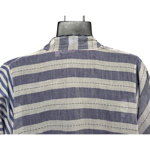 INJIRI Amber Dress Striped Patchwork Plaid Midi - Picture 11 of 17